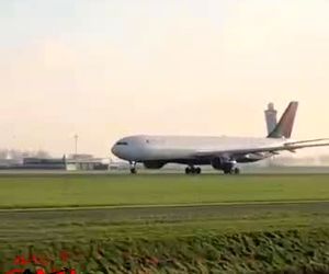 تیک آف ایرباس A330 دلتا ایرلاینز از فرودگاه اسخیپول آمستردام