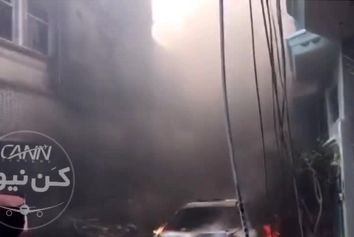 تصاویر ساختمان هاى تخریب شده در اثر برخورد ایرباس٣٢٠ هواپیمایى پاکستان در منطقه مسکونى اطراف فرودگاه کراچى.