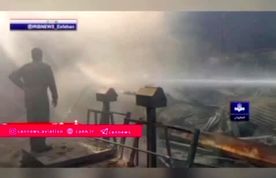 سقوط بالگرد در شهر درچه خمینی‌شهرِ اصفهان