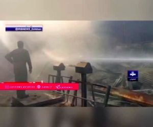 سقوط بالگرد در شهر درچه خمینی‌شهرِ اصفهان