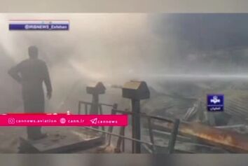 سقوط بالگرد در شهر درچه خمینی‌شهرِ اصفهان