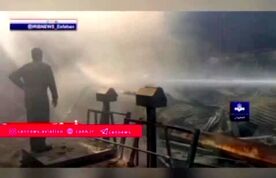 سقوط بالگرد در شهر درچه خمینی‌شهرِ اصفهان
