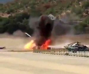 سانحه برای هلیکوپتر میل ۸ در هنگام فرود 