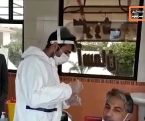 تست سریع کرونا از مسافرین خروجی فرودگاه اهواز
