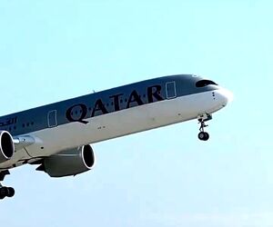 تیک‌آف ایرباس A350-1000 از فرودگاه بین‌المللی لس‌آنجلس 