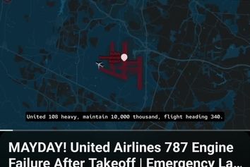 نقص فنی بوئینگ ۷۸۷ یونایتد ایرلاینز؛ تخلیه سوخت و فرود اضطراری در واشینگتن