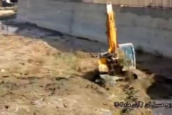 لایروبی مسیل رودخانه کن برای پیشگیری از آب‌گرفتگی سطوح پروازی مهرآباد