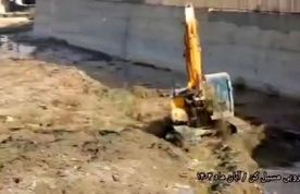لایروبی مسیل رودخانه کن برای پیشگیری از آب‌گرفتگی سطوح پروازی مهرآباد