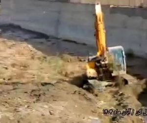 لایروبی مسیل رودخانه کن برای پیشگیری از آب‌گرفتگی سطوح پروازی مهرآباد