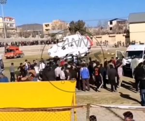 ویدیو اختصاصی کن‌نیوز از لحظات ابتدایی سانحه هلیکوپتر در بافت و آغاز عملیات نجات 