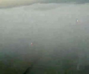 یک روز مه‌آلود در فرودگاه سانتیاگو پایتخت شیلی