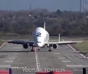 فرود بلوگا در باد جانبی 