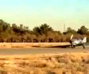 فرود بدون چرخ هواپیما در گلبهار