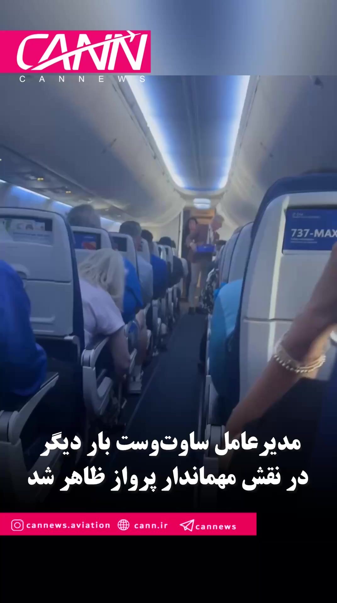مدیرعامل ساوت‌وست بار دیگر در نقش مهماندار پرواز ظاهر شد
