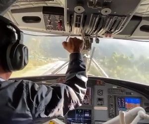 فرود در فرودگاه لوکلا در نپال 