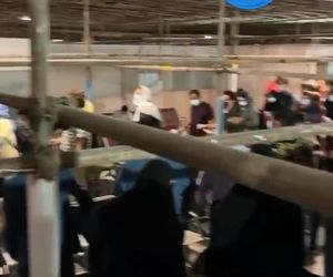 قسمت ورودی پروازهای خارجی فرودگاه مشهد