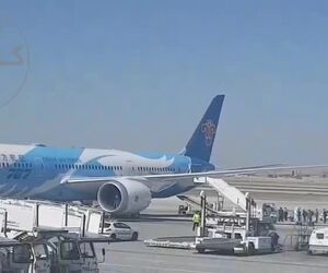 هم اکنون، مسافرگیری بویینگ۷۸۷ چاینا ساترن در فرودگاه امام خمینی