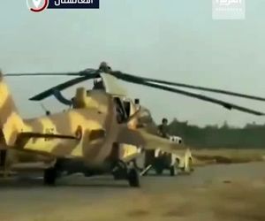 نحوه جابجایی هلیکوپترهای بجا مانده پس از ترک نیروهای خارجی توسط طالبان