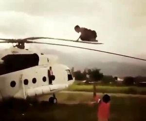 انعطاف خارق‌العاده ملخ هلیکوپتر 