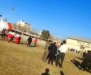 ویدیویی از محل سانحه هلیکوپتر وزیر ورزش و جوانان در شهر بافت استان کرمان