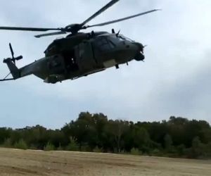 اسلوموشن پرواز هلیکوپتر با ارتفاع کم