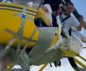 پرواز با هلیکوپتر از جایگاهی عجیب
به نظر شما این‌ کار حماقت است؟