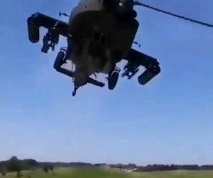 هلیکوپتر آپاچی AH64 از نمایی جذاب 