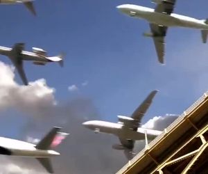 تایم لپس ۴ ساعته از پروازهای فرودگاه سن دیگو