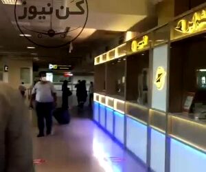 لزوم پاسخگویی پرسنل کاسپین به مسافران پرواز تهران در فرودگاه مشهد 