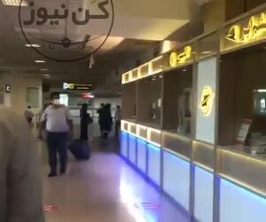 لزوم پاسخگویی پرسنل کاسپین به مسافران پرواز تهران در فرودگاه مشهد 