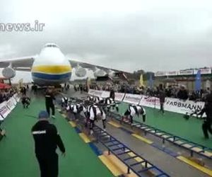 ثبت رکورد جابجایی سنگین‌ترین هواپیمای جهان