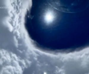 تصاویری کم‌نظیر از پرواز در چشم طوفان «ارین»
