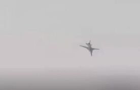 لحظه سقوط بمب‌افکن Tu-22M3 روسیه در منطقه ایرکوتسک