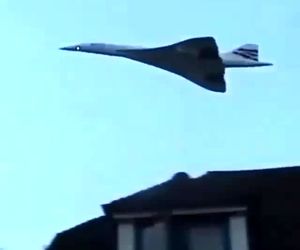 لحظات ابتدایی یکی از آخرین پروازهای کنکورد