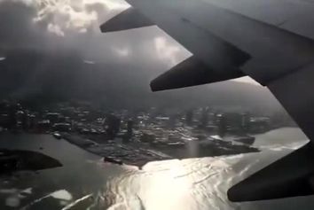 لحظه از دست رفتن موتور بر فراز هاوایی 