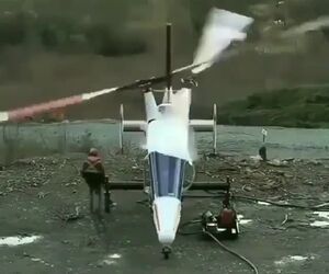 هلیکوپتر کامان کی‌مکس K1200 با ملخ‌هایی عجیب
