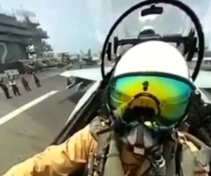 تیک‌آف هورنت از روی ناو CVN-72 آبراهام لینکلن از نمایی دیدنی