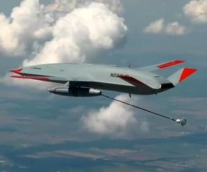 ویدیویی از سوختگیری هوایی سوپرهورنت از پهپاد MQ25 