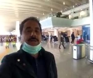 دانشجویان ایرانی در فرودگاه رم برای بازگشت به ایران