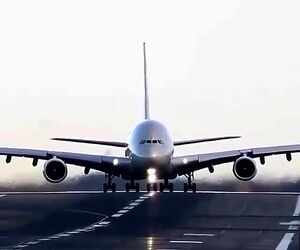 تیک آف بزرگترین هواپیمای مسافربری جهان از فرودگاه سیدنی 