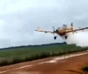 کنده شدن دو بال امبرائر ۲۰۲ در حین اوج گیری