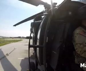 لحظه استارت هلیکوپتر سیکورسکی UH60