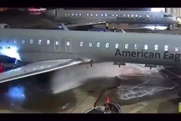 نازل بنزین هواپیما ناگهان رها شد و حادثه‌ای خطرناک رقم خورد