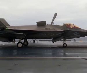 تیک‌آف F35 از روی ناو ملکه الیزابت