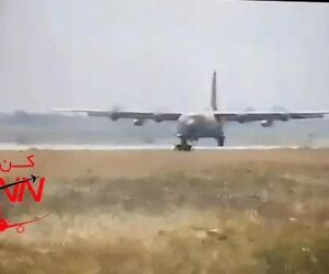 فرود C130 با سه موتور