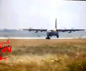 فرود C130 با سه موتور