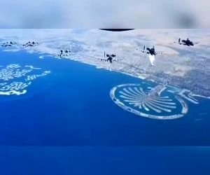 تصاویری از فلرپراکنی بر فراز دبی