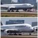 ویدویی از فرود دو هواپیمای چهار موتوره ایرباس، A340 و A380