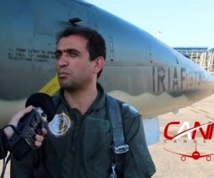 مصاحبه خلبان هواپیمای صاعقه در نمایشگاه هوایی کیش