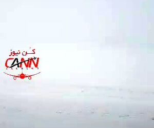 لندینگ هواپیمای ۳۲۰ قشم ایر در فرودگاه برفى بلگراد